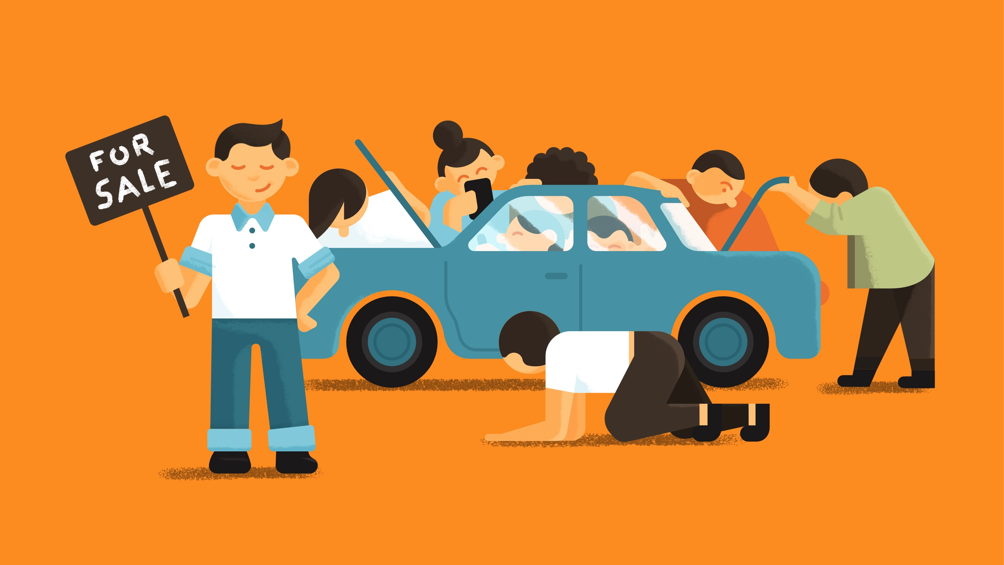 Editorial illustration for Grammarly blog article about effective workplace communication strategies