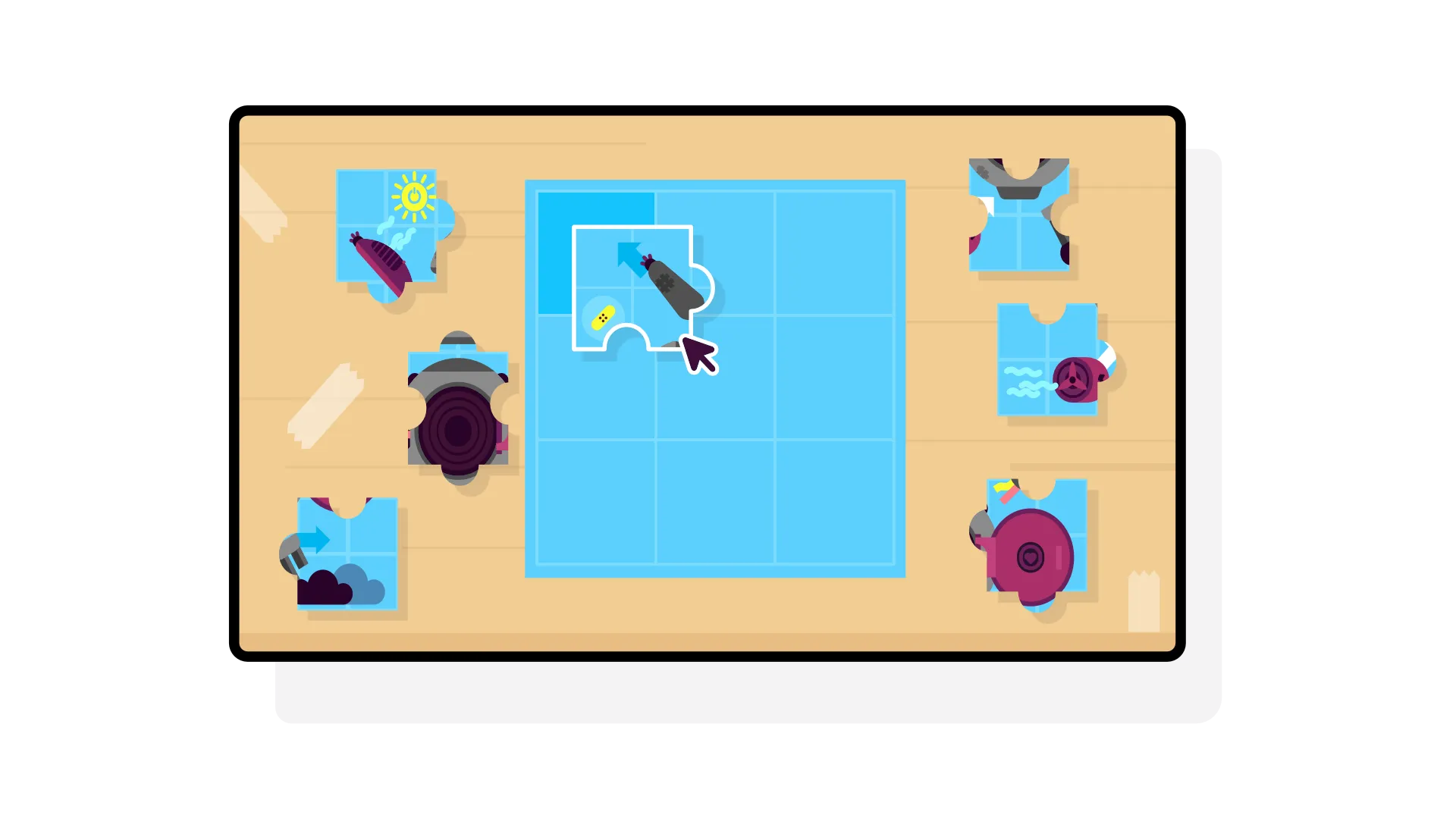 Ubbu Robot Puzzle Game