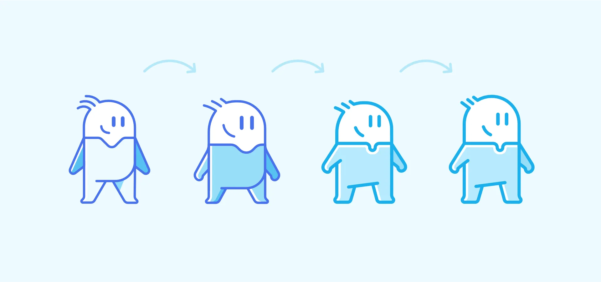 Design evolution of the Uniplaces mascot from early sketches to final form