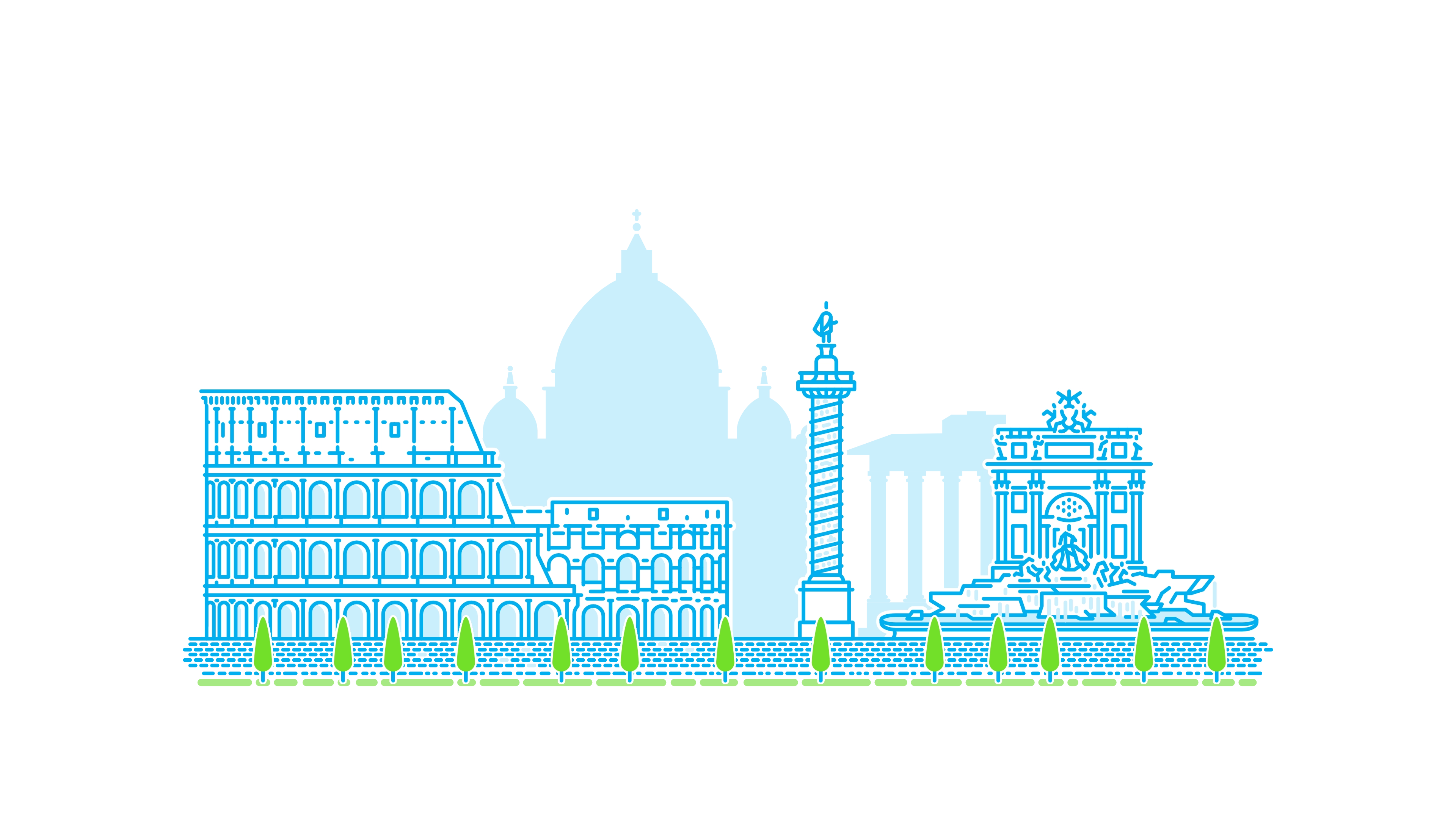 Rome cityscape illustration